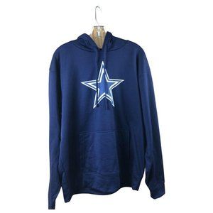Dallas Cowboys Football NFL Star Blue Hoodie Mens M